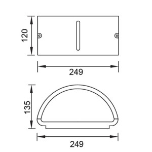 Настенный светильник уличный  3304 GR